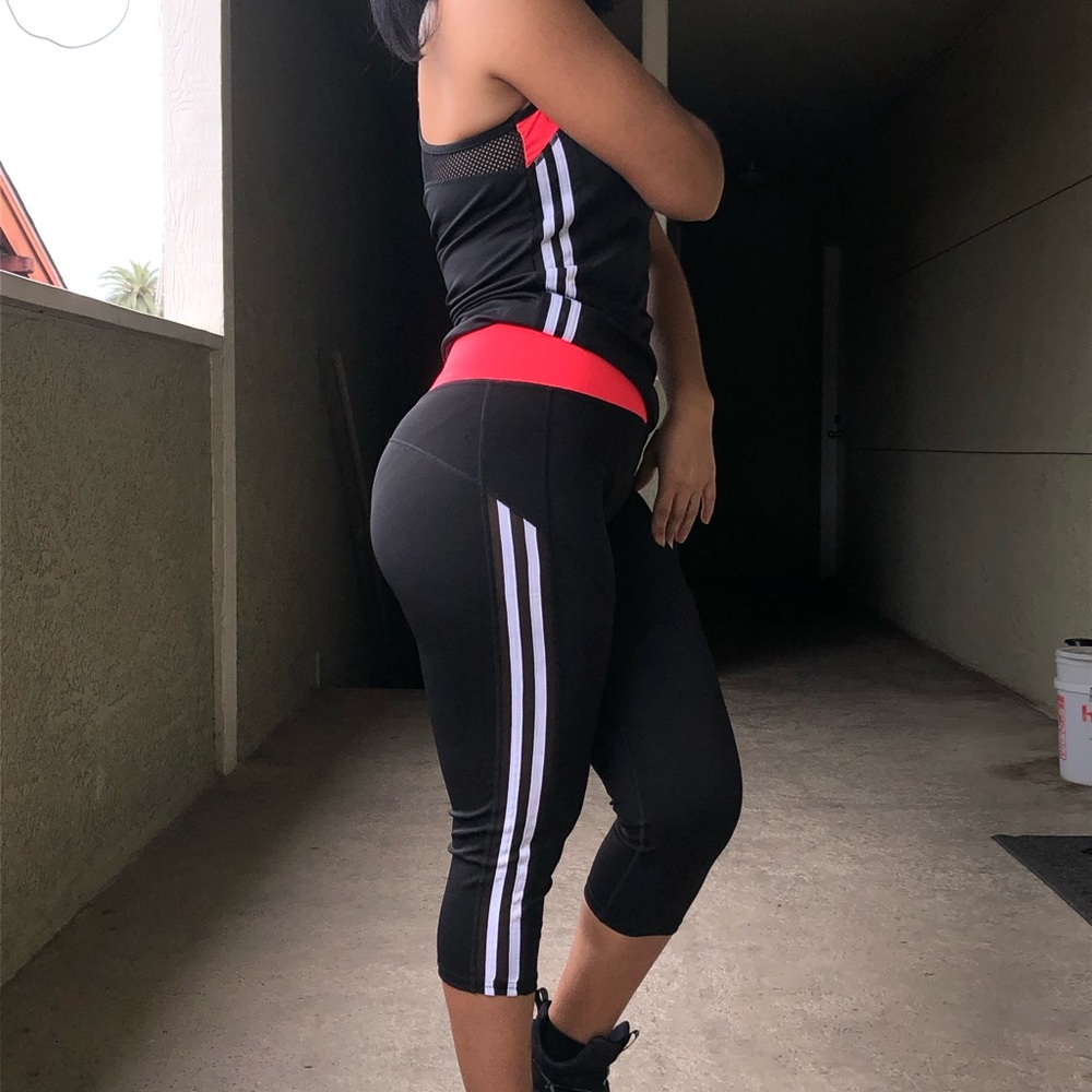Cute workout top and pant set